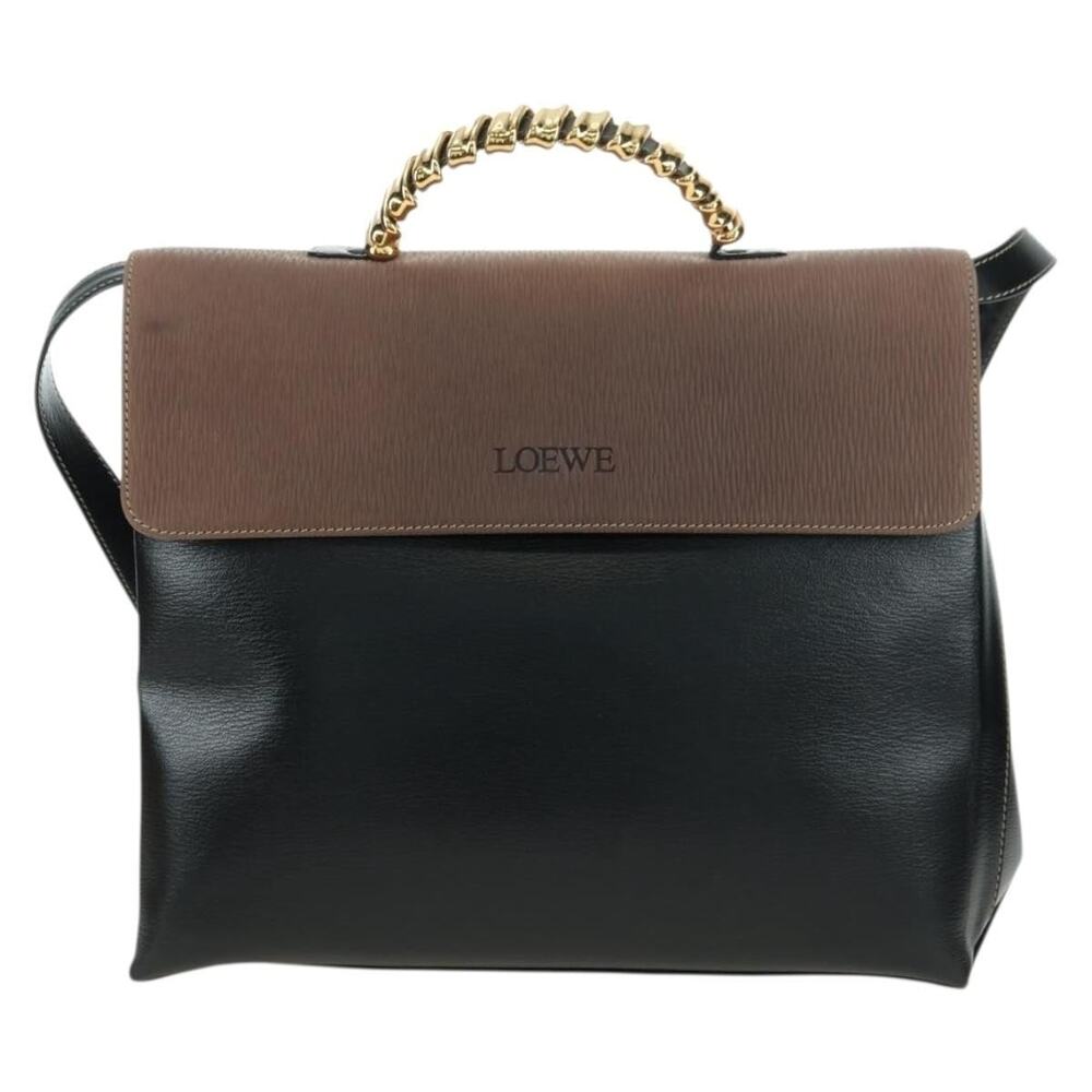 Loewe Leather Velazquez Handbag Brown